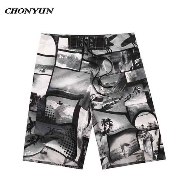 New Brand Surfing Beach Shorts Men's Boardshorts Patchwork Surf Swim Short Pants Quick Dry Swimwear Trunks Beach Shorts For Male