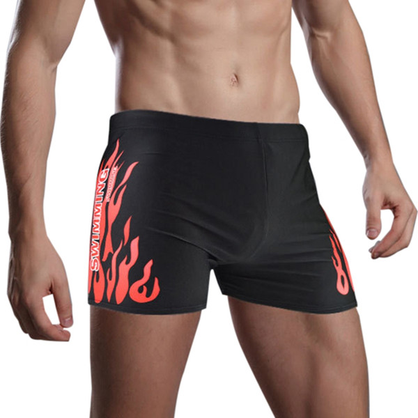 New Men's Flame Bathing Suit Fireproof Drawstring Swimming Hot Spring Bathing Shorts Swimwear Sportswear