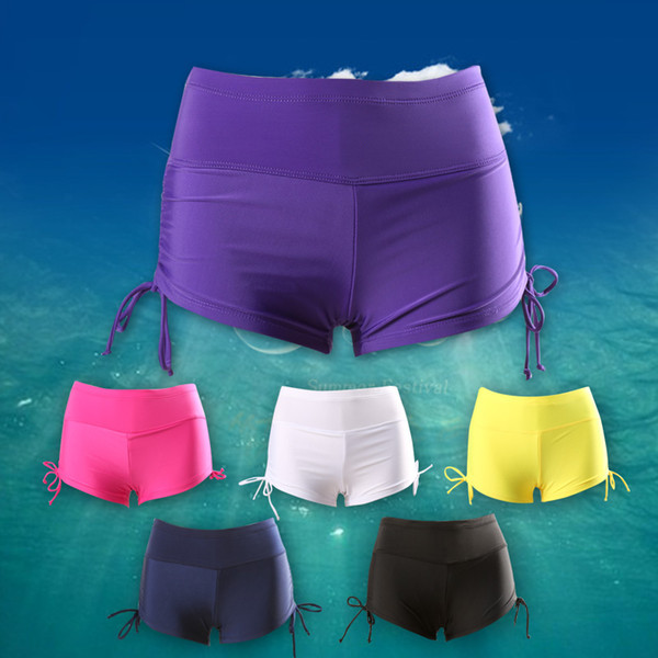 Beach Shorts Women\'s Beach Surfing Summer Style Moisture Wicking Quick Dry Black Swim Shorty Shorts Pantalones Cortos Mujer
