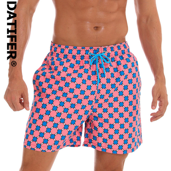 Datifer Summer Mens Board Shorts Quick Dry Mens Swim Shorts Surf Swimwear Beach Short Male Athletic Running Gym Short Man