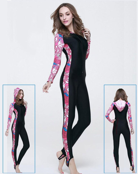 Valentine's Day Gifts Full Body Stinger Suit Dive Skin w/ Hood Lycra Wetsuit Nylon Swimwear for Scuba, Snorkeling Lovers Suits