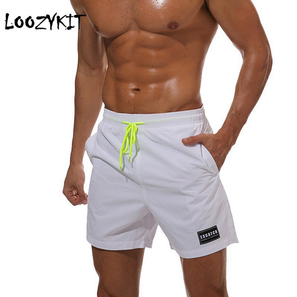 Loozykit New Men Beach Shorts Summer Water Sports Swimming Trunks Quick-Dry Casual Breathable Waterproof Underwear Shorts