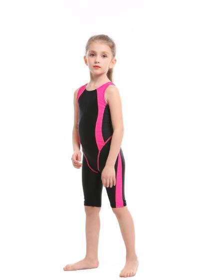 Children's swimsuit girl baby cute one-piece swimsuit in the big boy girl five-piece swimsuit to learn swimming training