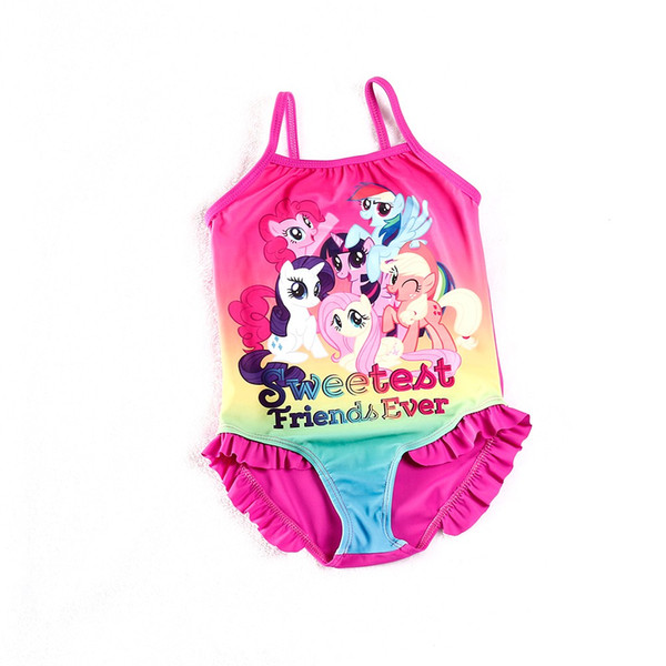 New 2018 Girls Swimsuit One Piece Children Swimwear Kids Girls Swimsuit Bathing Suit Beachwear Summer Swimming Suit H1-H023