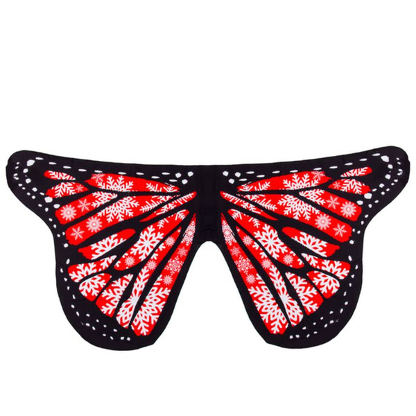 Soft Fabric Pringting Floral Butterfly Wings Cover Up Women Fairy Costume Accessory Womens Scarves Wraps Beach