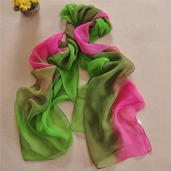 wholesale Women Gradient Printing Bikini cover up Beach Pareo Fashion Female Multi-Purpose Shawl Towel Scarf