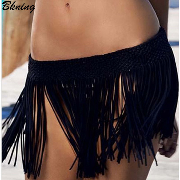 Bikini Cover Up Swimsuit Skirt Tassel Beachwear Bathsuit 2019 Bikinis Cover-Ups Bathing Suit Women Pareo Beach Wear