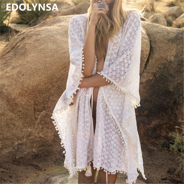 Lace Beach Cover up Bathing suit for Women Tunics for Beach Cover up Robe de Plage Bikini Cover up Saida de Praia