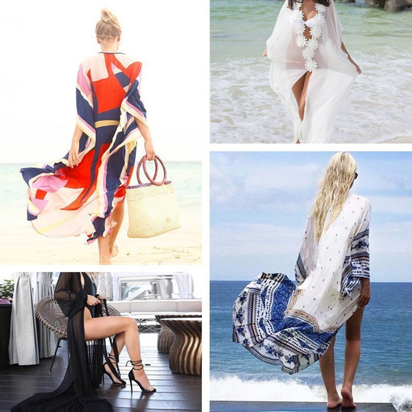 Summer Women Beach Cover Ups Tunics For Beach Dress Bathing Suit Beach Wear Swimwear Bikini Cover Up Women 2019 Sexy Suits