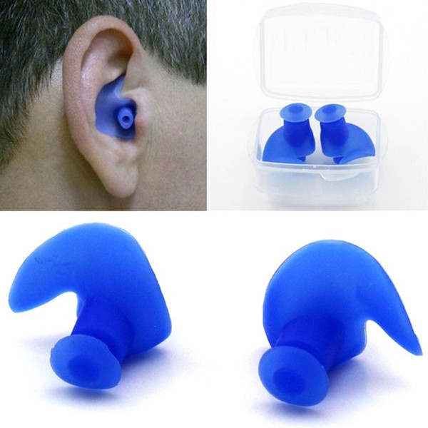 Hot Waterproof Swimming Professional Silicone Swim Earplugs For Adult Swimmers Diving Soft Anti-Noise Ear Plug Free Shipping