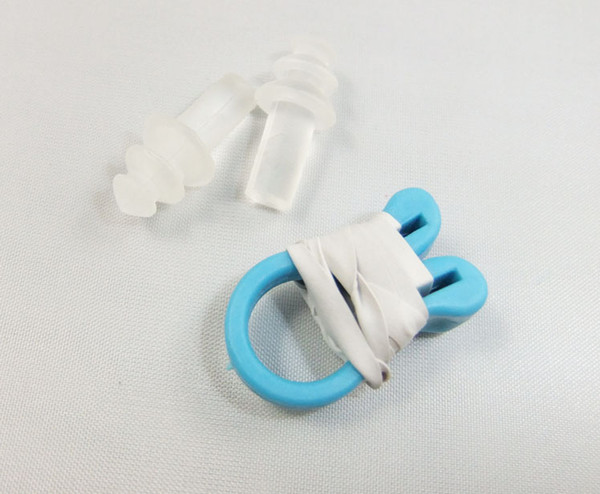 Underwater Nose Clip and Earplug Kit for Swimming Silicone Soft and Comfortable Ear plugs Nose clips set Water sports goods OPP bag