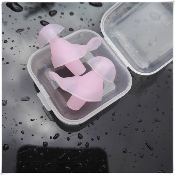 Waterproof Earbuds 1 Pair Environmental Silicone Spiral Waterproof Dust-Proof Earplugs in Box Summer Water Sports Swimming Accessories