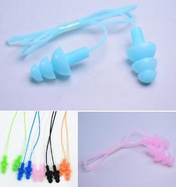 20 Pcs/Lot Hot Jelly Color Earplugs Soft Silicone Swimming Mushroom Ear Plug Waterproof Swim Earplug