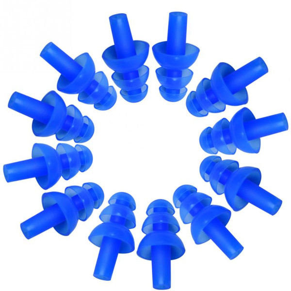 6 Pair Waterproof Swimming Silicone Swim Earplugs for Adult Swimmers Children Diving Soft Anti-Noise Ear Plug