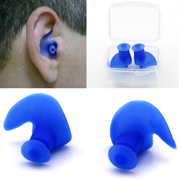 Hot Waterproof Swimming Professional Silicone Swim Earplugs For Adult Swimmers Diving Soft Anti-Noise Ear Plug Free Shipping