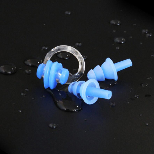 New Swimming Sports Used Soft Comfortable Earplugs Nose Clip Swimming Nose Clip Earplugs Set Swimming Equipment Earplugs