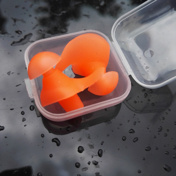 Waterproof earbuds 1 Pair Environmental Silicone Spiral Waterproof Dust-Proof Earplugs in Box Outdoors Water Sports Swimming Accessories