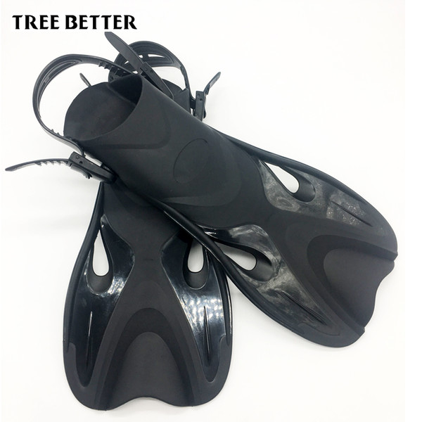 Adjustable Open heel Swimming fins Adult Diving flippers Men Women Submersible Snorkeling shoe Diving fins Medium length 37-45