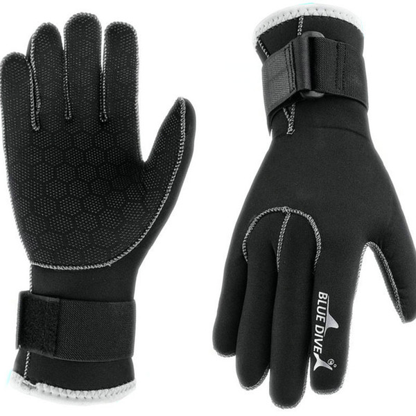 3mm Black Neoprene Scuba Swimming Diving Gloves Winter Keep Warm Snorkeling Equipment Anti Scratch Men Women Swimming Gloves