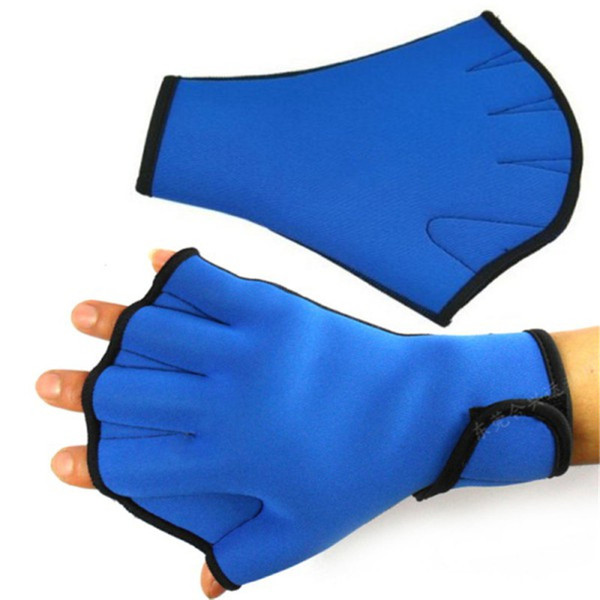 1 Pair Sphere Webbed Swim Gloves Surfing Swimming Sports Paddle Training Fingerless Gloves