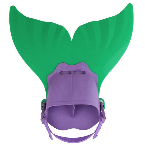 Kids Children Adjustable Mermaid Swimming Fins Diving Monofin Swimming Foot Flipper Fish Tail Swim Training Fins