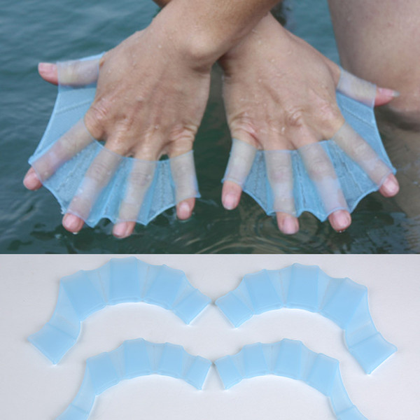 Silicone Material Swimming Fins For Hands Sailor Webbed Palm Flying Fish Webbed Gloves Flippers