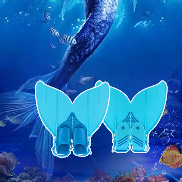 Swim Fin Teen Teenager Mermaid Swimming Fins Diving Monofin Swimming Foot Flipper Diving Swim Fin Water Sports Equipment shoe size 35~42