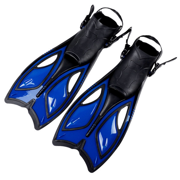 2019 Snorkeling Foot Flipper Diving Long Fins Training Fins Scuba Swimming Fins Flippers Swimming Equipment for Water Sport Adjustable size