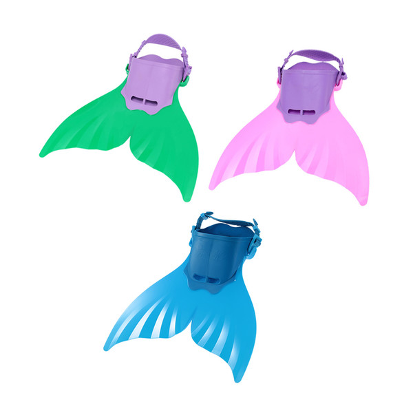 Wholesale Adjustable Mermaid Swim Fin Diving Monofin Swimming Foot Flipper Mono Fin Fish Tail Swim Training For Kid Children Christmas Gifts