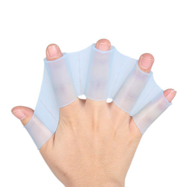 1 Pair Swim glove Swiming Gear Hand Fins Webbed Flippers Silicone Training Paddle Dive Glove Men Women Swimming