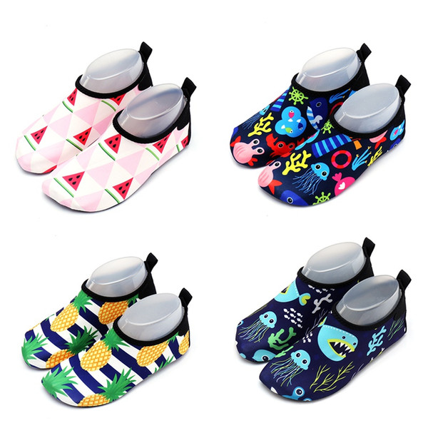 Girls Boys Children Water Shoes Breathable Anti-slip Waterproof Slip On Socks Barefoot Footwear for Outdoor Beach Swimming