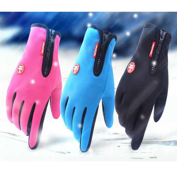 5 Asian sizes Men Women Kids Ski Gloves Winter Warm Skiing Gloves Outdoor Touch Screen Waterproof Anti-slip Gloves