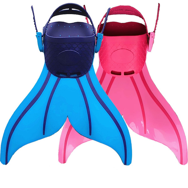 High quality silicone swim fins swimming flippers kids mermaid tail swimming fins taining flipper diving fins