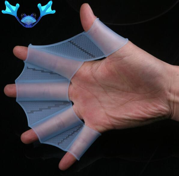 30 pairs Soft Silicone Swimming Fins Flippers Frog Hand Swim Web Webbed Glove Multi Size Training Paddle Dive Useful