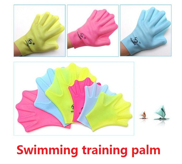 New adult children's fingers Silicone Shaped Flying Fish Swimming Training Diving Gloves Imitation Ducks Men and Women Diposhu M544