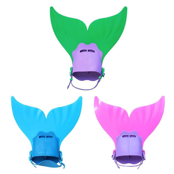 Cute Children Swimming Fin Diving Foot Flippers Water Sports Training Shoes Feet Tail Monofin for Swimming Diving
