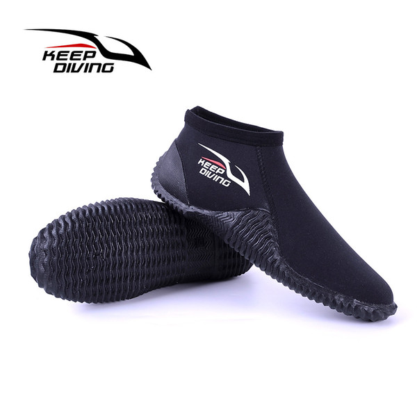 DIVING 5MM Neoprene Scuba Diving Boots Water Shoes Vulcanize Winter Cold Proof Low Upper Warm Fin Spearfishing Snorkeling Shoe