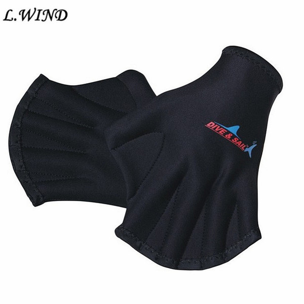 Sports Swimming Paddle Gloves Hand Webbed Swim Training Diving Gloves Equipment Surfing Water Swimming S266