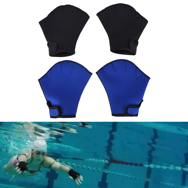 1Pair Sphere Webbed Swim Gloves Surfing Swimming Sports Paddle Training Fingerless Gloves Water Aerobics Aqua Jogger Diving