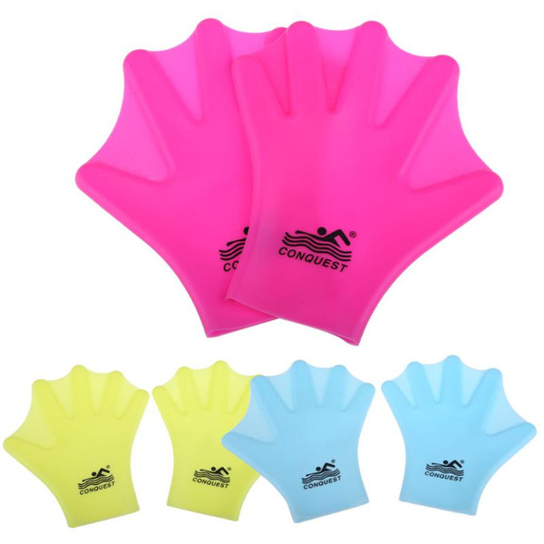 Swimming Wear Silicon High Quality Swimming Diving Webbed Gloves Adult Frog Finger Fin Diving Hand Adult Glove Equipment
