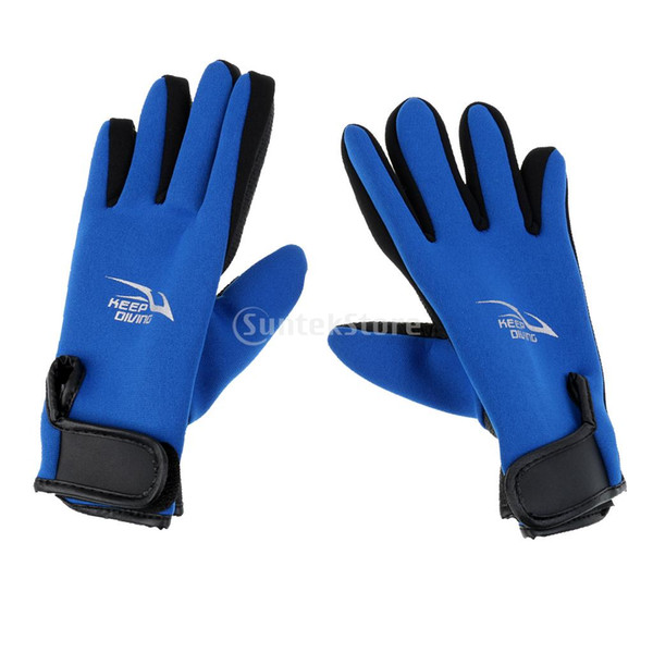 1 Pair 2mm Neoprene Waterproof Non Slip Keep Warm Gloves for Men Ladies Diving Scuba Snorkeling Surfing Winter Swimming Outdoor