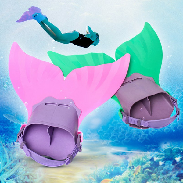 Tot Selling Water Sports Training Shoes Cute Kid Children Monofin Mermaid Flippers Diving Swimming Fins Scuba Swim Fin Foot Flippers Monofin