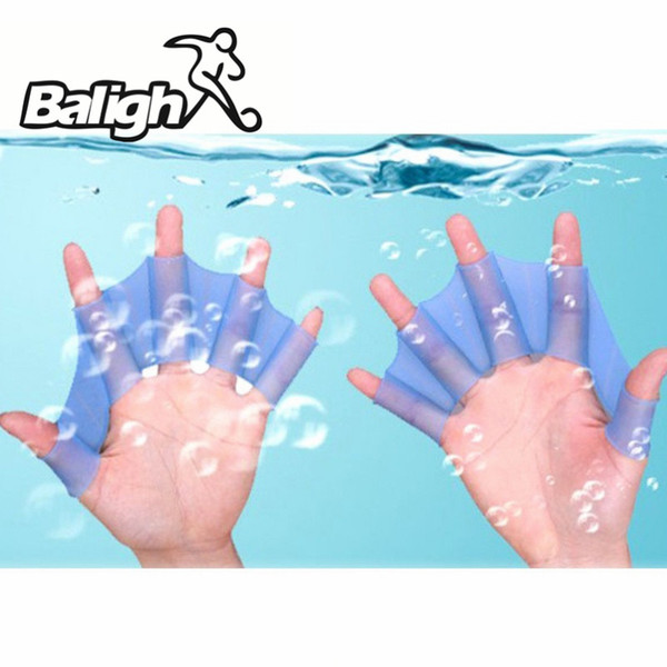 Balight Balight 1 Pc Unisex Frog Silicone Girdles Swimming Hand Fins Flippers Palm Finger Webbed Gloves Paddle Water Sports