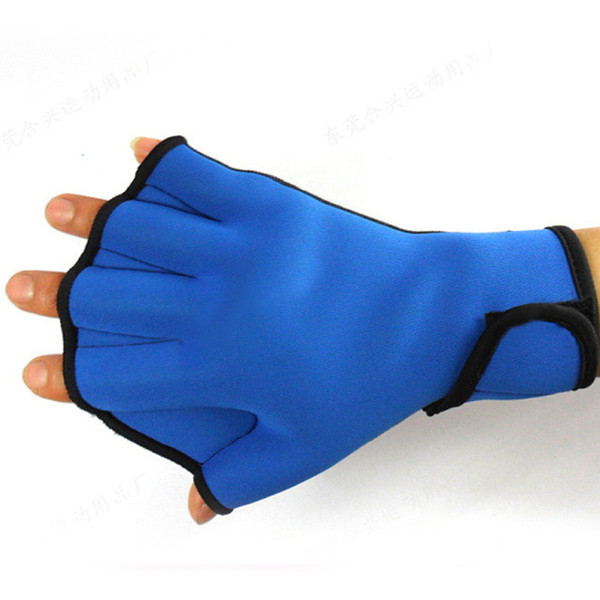 Wholesale Free shipping Sphere Webbed Swim Gloves Surfing Swimming Sports Paddle Training Fingerless Gloves