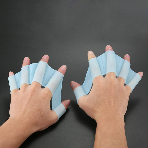 1Pair Training Swimming Swim Diving Webbed Gloves Flippers Soft Silicone Palm Gear Fins Hands Sailor Diving Palm Flying Fish