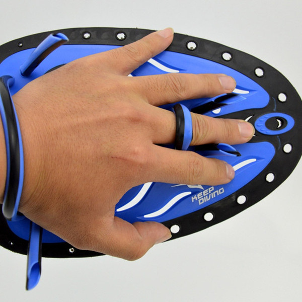 2018 Generic Learn Gear Swimming Paddles Training Professional Adjustable Silicone Hand Webbed Gloves Padel Flippers