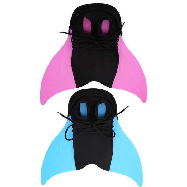 Children Outdoor Swimming Flippers Mermaid Tail Diving Monofin for Kids Training Learning Accessories