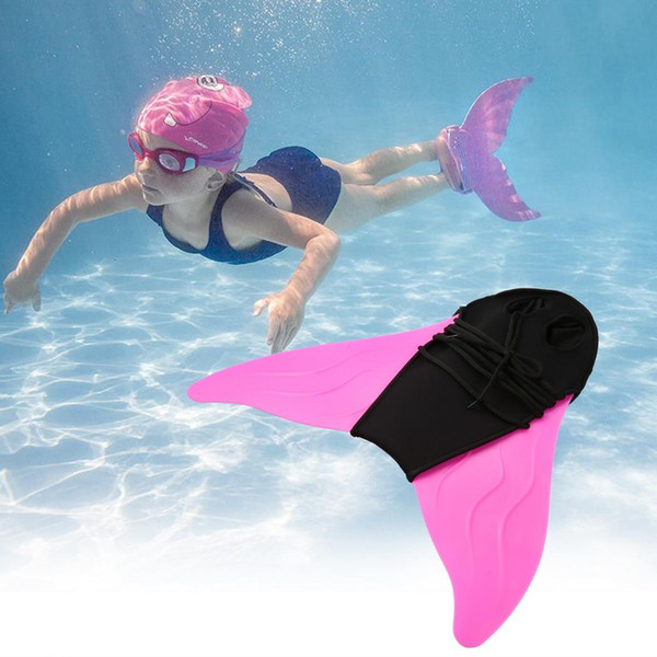 Kids Adult Swimming Fins Training Flipper Mermaid Swim Fin Swimming Foot Flipper Diving Feet Tail Monofin Children 2019