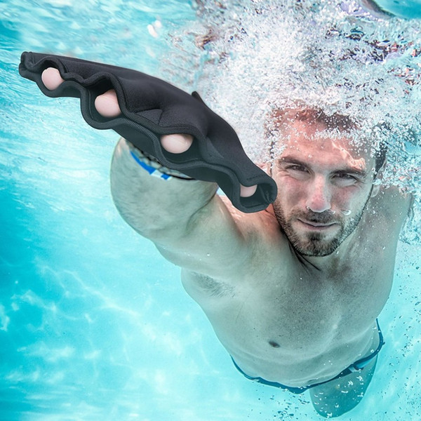 1 Pair Sphere Webbed Swim Gloves Surfing Swimming Sports Paddle Training Fingerless Neoprene Gloves Water Sports Adult Unisex