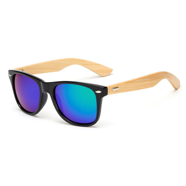 Designer Bamboo Wooden Mirror Vintage Outdoor Sunglasses Hot Fashion Rays Sport Cool Women Sun Glasses